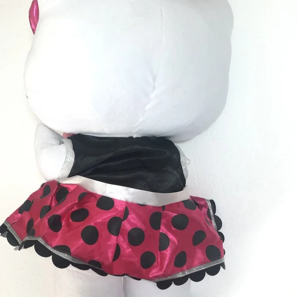 Hello Kitty Huge Plush 24" Tall Birthday Greeter Polka Dot Dress Collector NWT - Picture 2 of 8